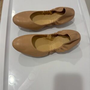J. Crew Elastic-Back Ballet Flats - Tan Leather